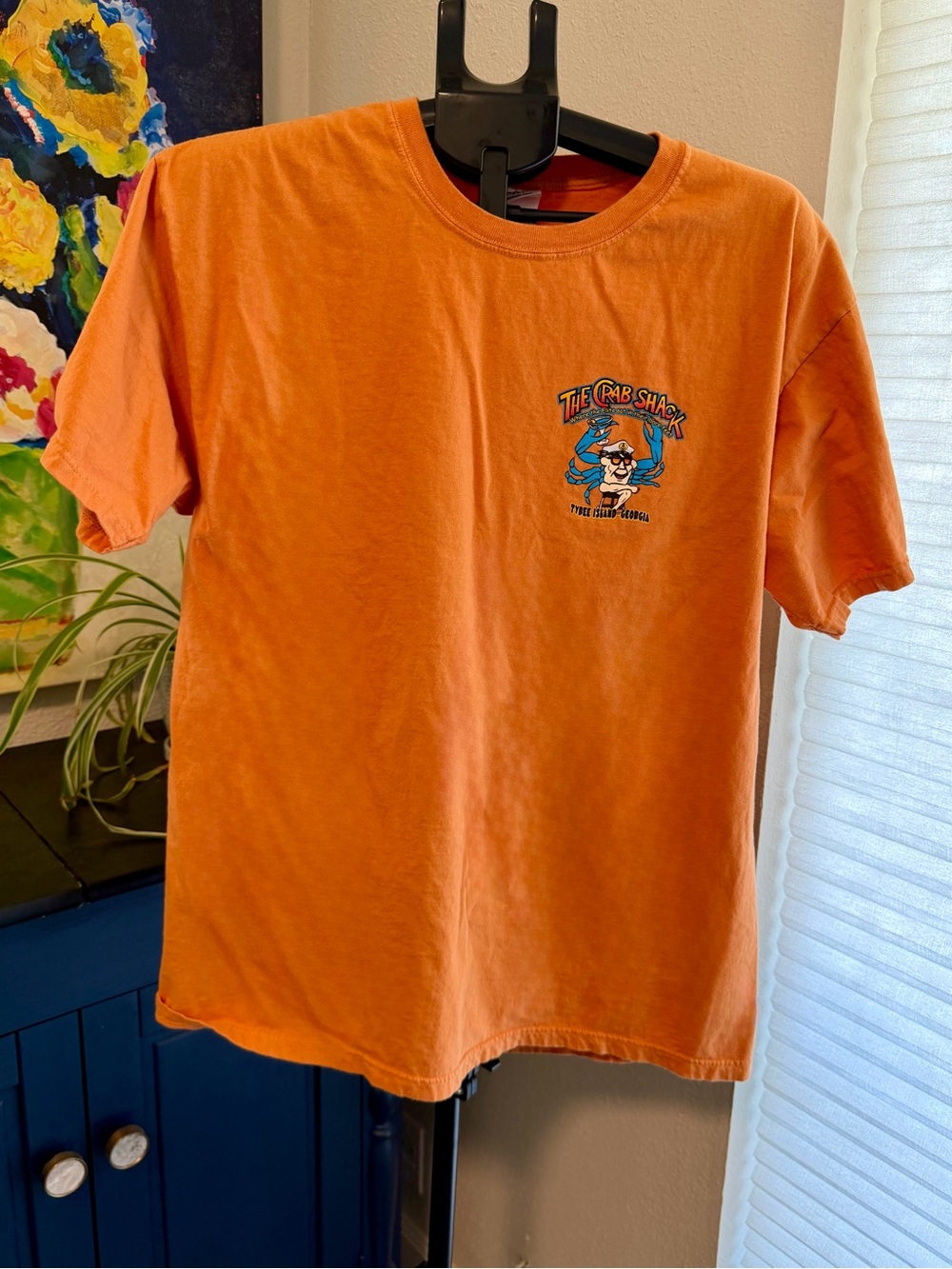 The Crab Shack Tybee Island Georgia Garment Dyed Graphic T-Shirt – L